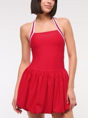 Abercrombie & Fitch YPB Halter Bubble Tennis Dress